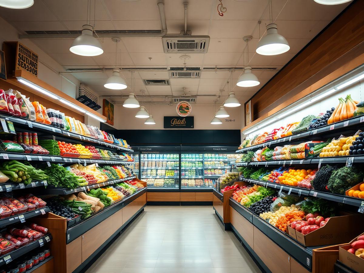 Inside Noor Al Lulu Grocery